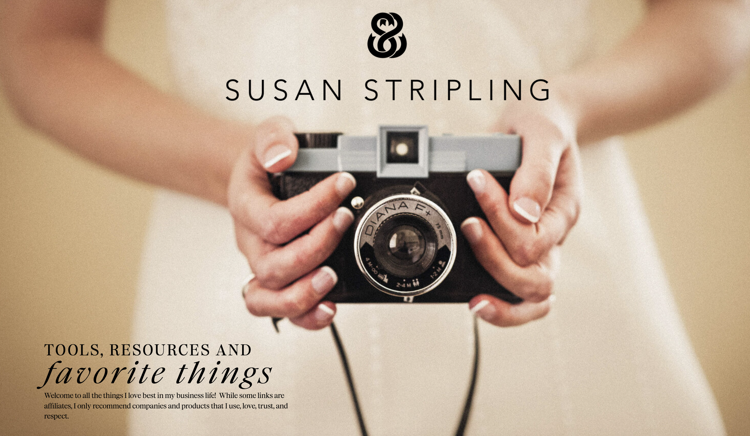Susan Stripling wedding photography gear list